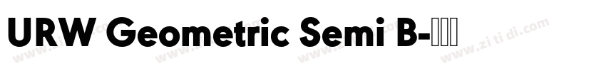 URW Geometric Semi B字体转换